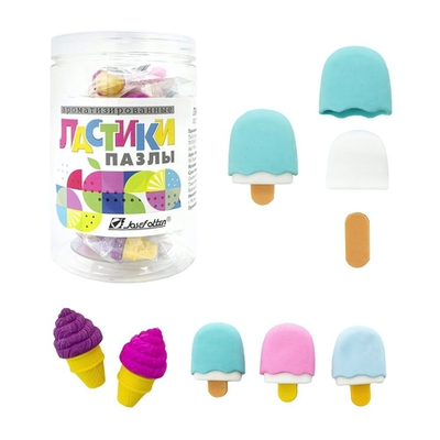 Ластик-пазл "Мороженое" ассорти, ароматизированный CF9060 (J.Otten)