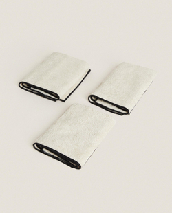 Zara Home Набор полотенец из хлопка, 30x30 см (3 шт.) · 4596/002