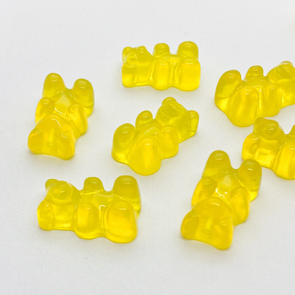 Подвеска Мишка, цвет желтый, размер 17*11 мм, с отверстием под бейл, цена за 1 шт