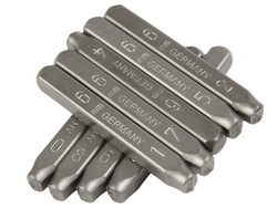 Клейма цифровые 6мм (HRC 60+-2град. DIN 1451) JTC