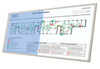 План эвакуации А2 в рамке +ПЭТ (400х600 мм)
