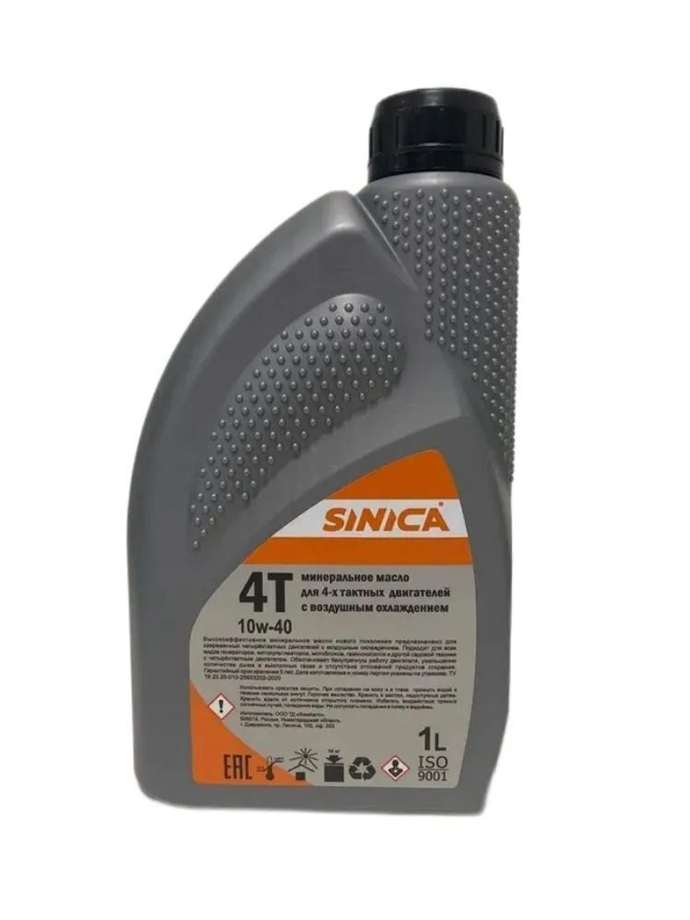 Масло SINICA минеральное 4-х тактное 10w-40, 1 л, с возд. охл.