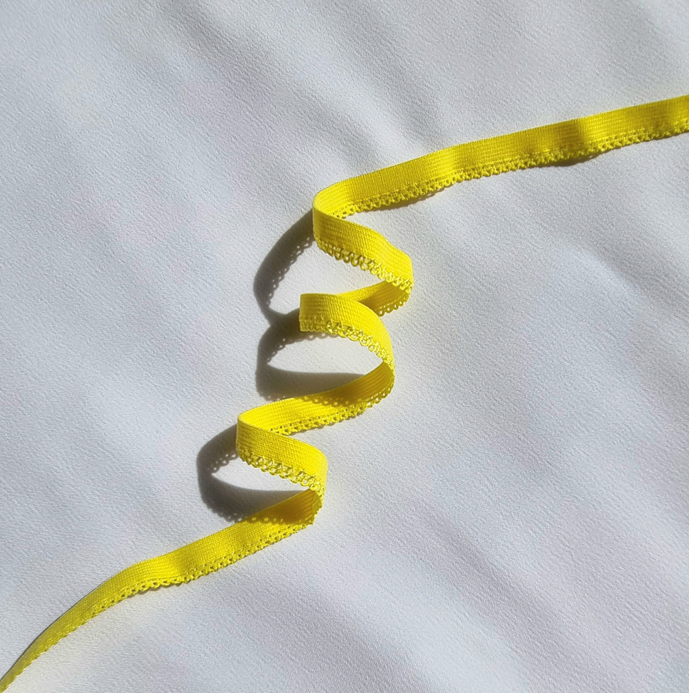 Ажурная резинка тонкая 10 мм подсолнух