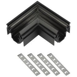 Коннектор ЭРА TRM-PC20-CCN BK для магнитного шинопровода угловой черный для системы NOVA | Магнитный шинопровод и аксессуары