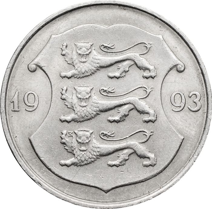 1 крона 1993 Эстония XF