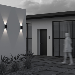 Уличный настенный светильник Outdoor O525WL-L10B3K