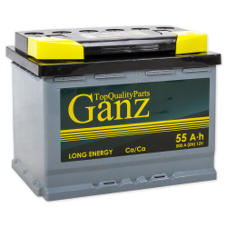 Аккумулятор GANZ Standart 55 А/ч прямой L+ 242x175x190 L2 EN 500 А
