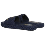 CHANEL Slide Slippers Women"s Marine Blue
