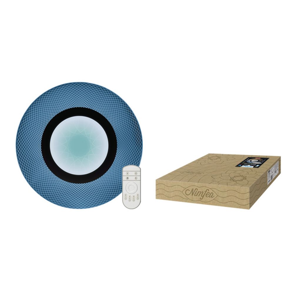 DLC-N502 34W ACRYL/CLEAR Светильник светодиодный потолочный ТМ Fametto, серия Nimfea. 34 Вт. Диммируемый. Пульт ДУ(в/к). 3000К/4000К/6500К. Матери