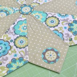 Линейка для пэчворка “Дрезденская тарелка” с углом 36°  (арт. A16-S)