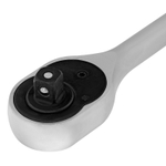 Ключ-трещотка 3/8", CrV, 72 зуба, с быстрым сбросом, матовый хром Stels