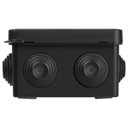 Распаячная коробка ЭРА KOR-80-80-50-7gv-MP-B черная 80х80х50мм с гермовводами 7 входов прямой монтаж IP55