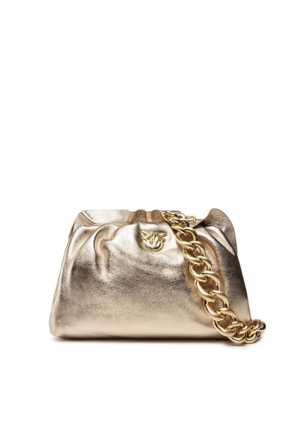 MINI CHAIN CLUTCH BAG FRAIMED – gold