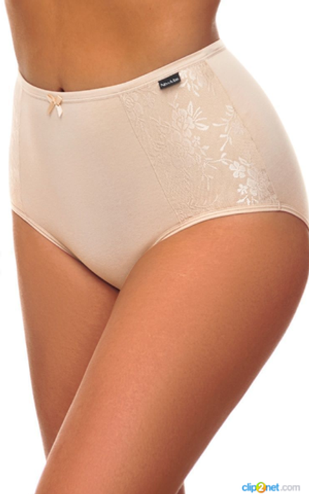 Трусы х/б,бок нашив,выс.пос(48-56) 3967