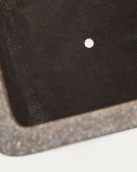 Набор из 2 высоких кашпо Minoa коричневого цвета из песчаника 44 x 44 см