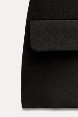 ZARA ТОП С КВАДРАТНЫМ ВЫРЕЗОМ, ТЕМНО-КОРИЧНЕВЫЙ