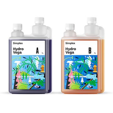 Удобрение органоминеральное для вегетации и гидропоники Simplex Hydro Vega A + B 1 л