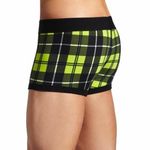 Мужские трусы боксеры зеленые в клетку PAPI