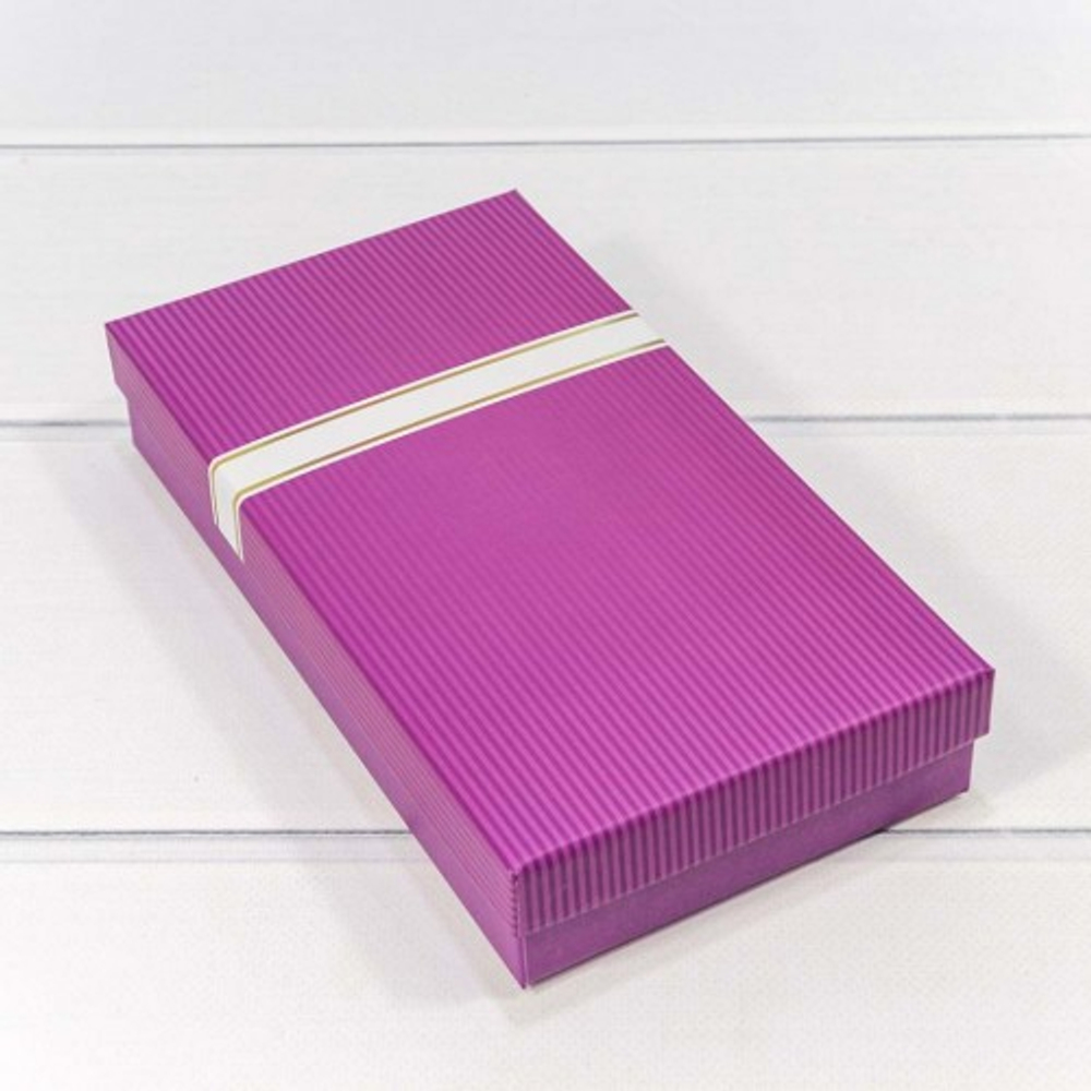 Коробка Ювелирная 22х12х4 см (Фиолетовый)