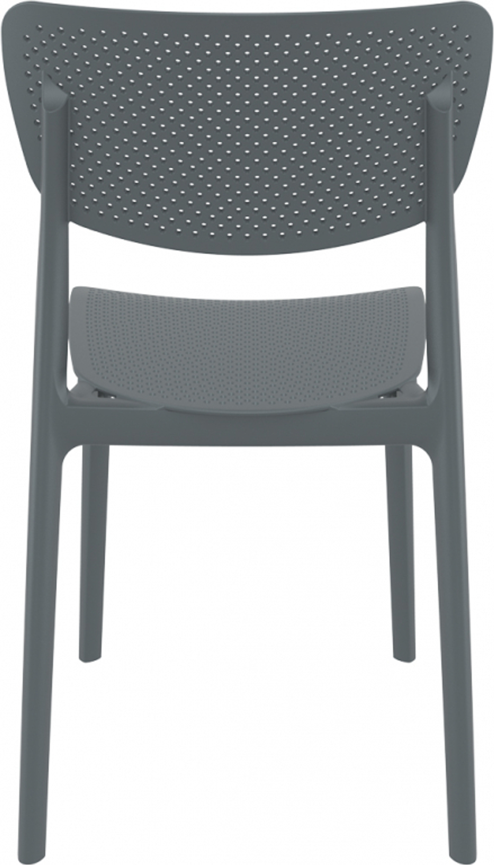 Стул пластиковый Siesta Contract Lucy, темно-серый