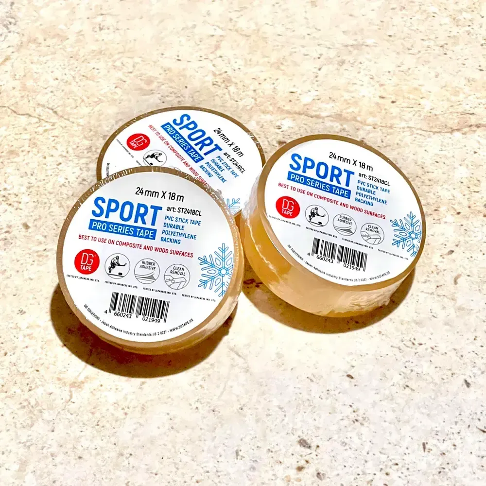 3 шт - Лента DGTAPE SPORT PRO для щитков прозрачная 24 мм х 18 м сверхпрочная