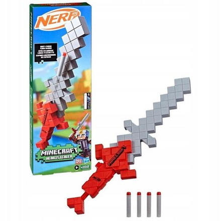 Игрушечное оружие HASBRO Nerf N-Strike Elite Minecraft - Бластер меч Нерф Майнкрафт - Нерф F7597