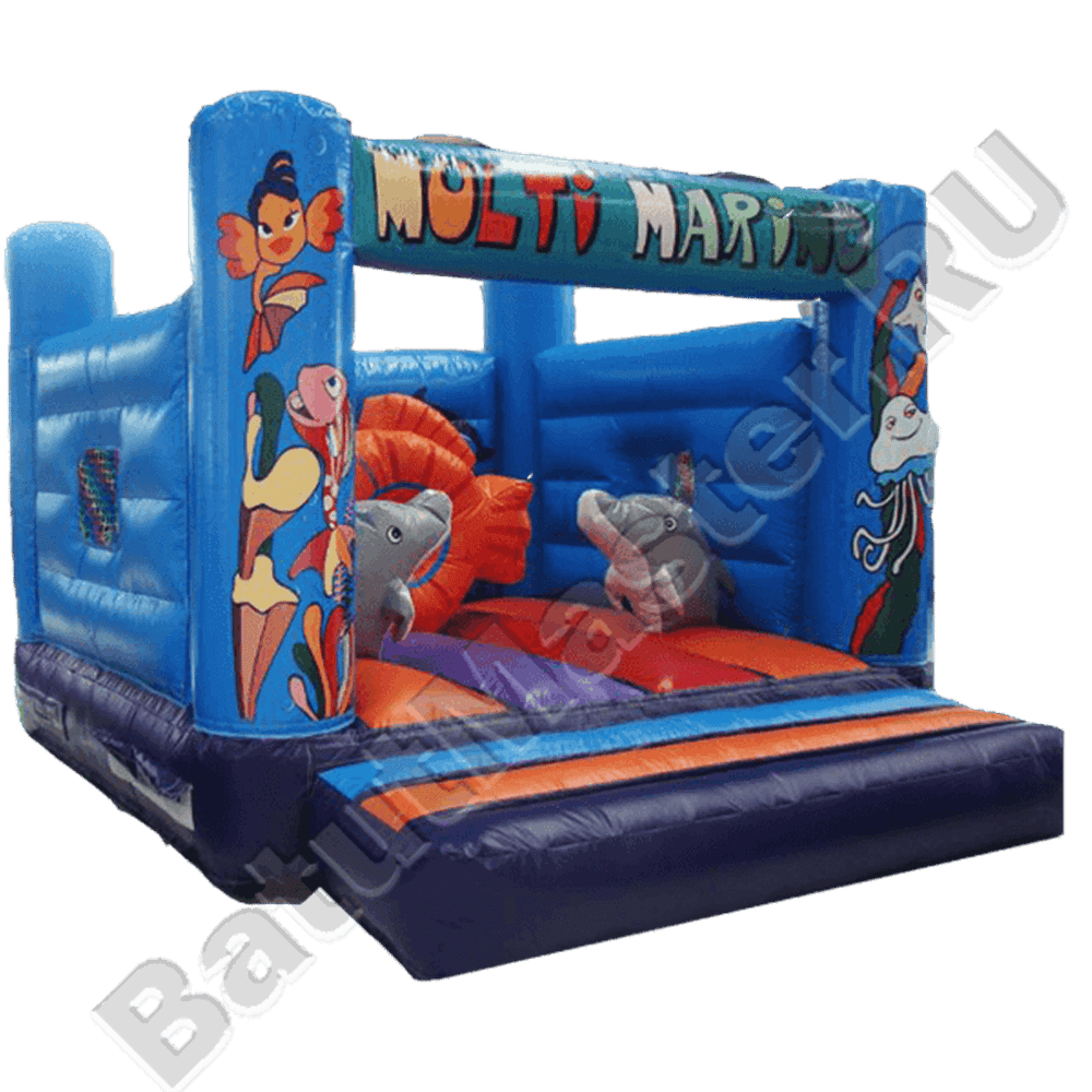 Коммерческий надувной батут "Дельфины"