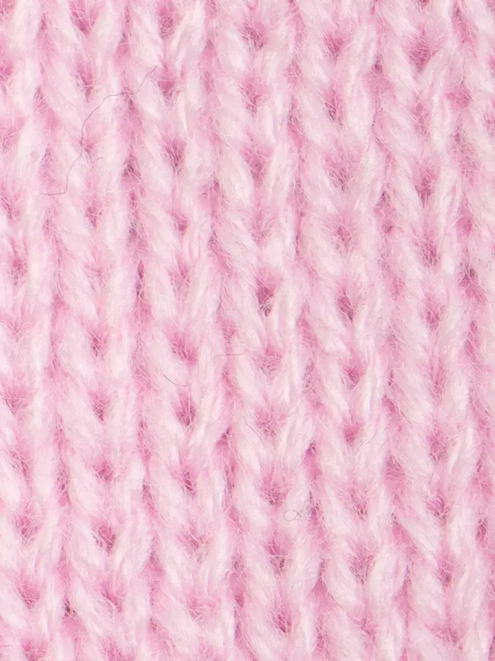 Шарф зимний вязаный с бубонами для девочки