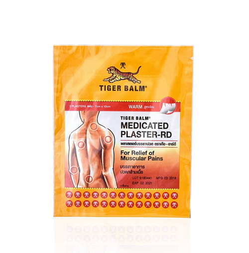 Красный тигровый пластырь 7*10 Tiger Balm MEDICATED PLASTER-RD