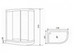 Душевая кабина Timo Comfort 120x85 T-8802LC с гидромассажем