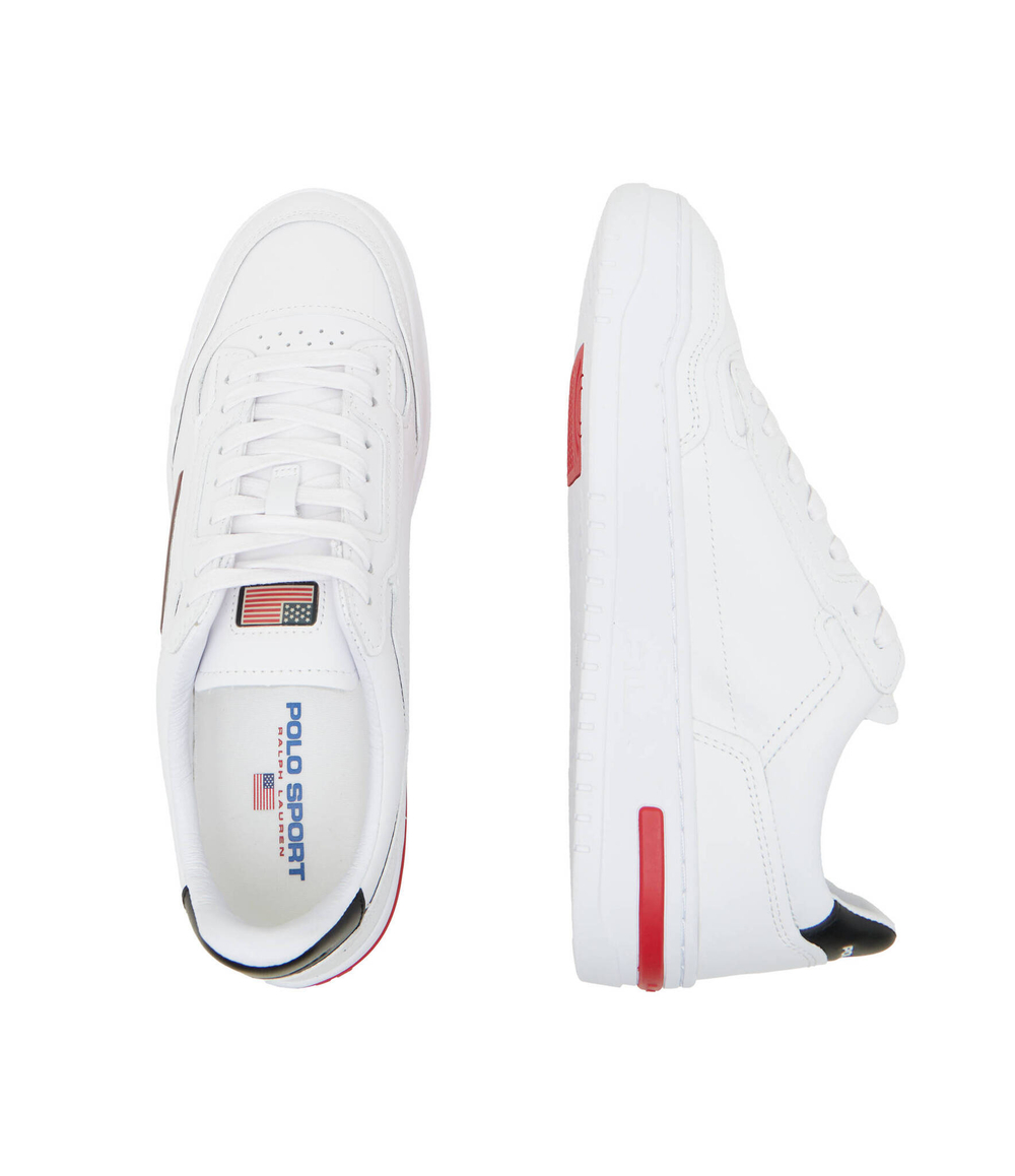 Кожаные кроссовки ps 300 POLO RALPH LAUREN - белый(809931902)