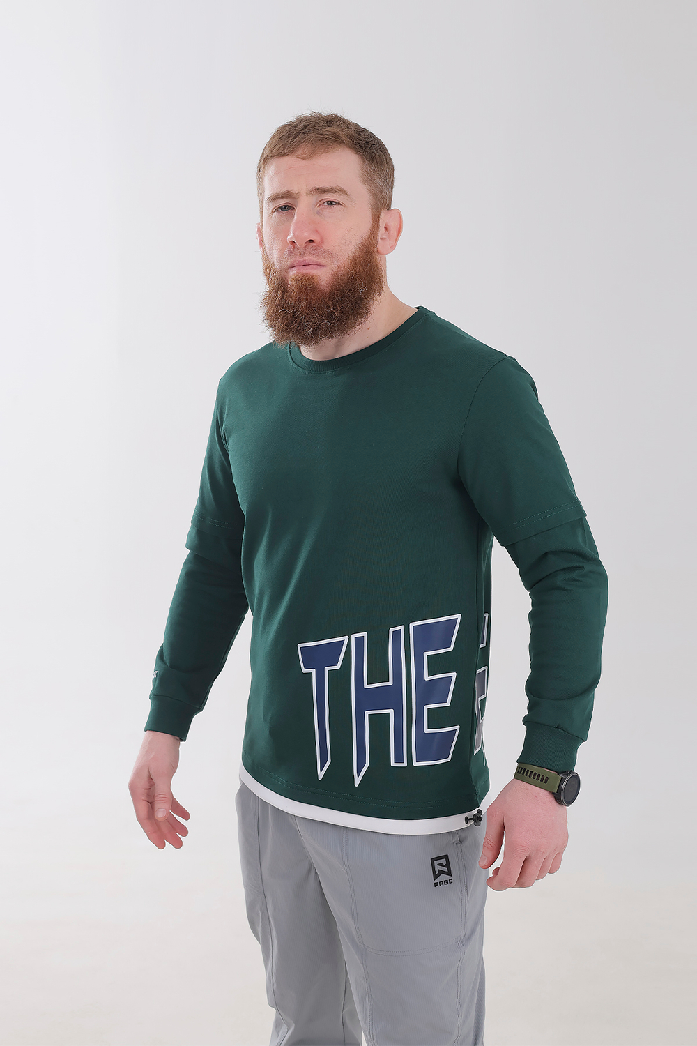 Лонгслив Rage The Eagle green-white арт. HY26462