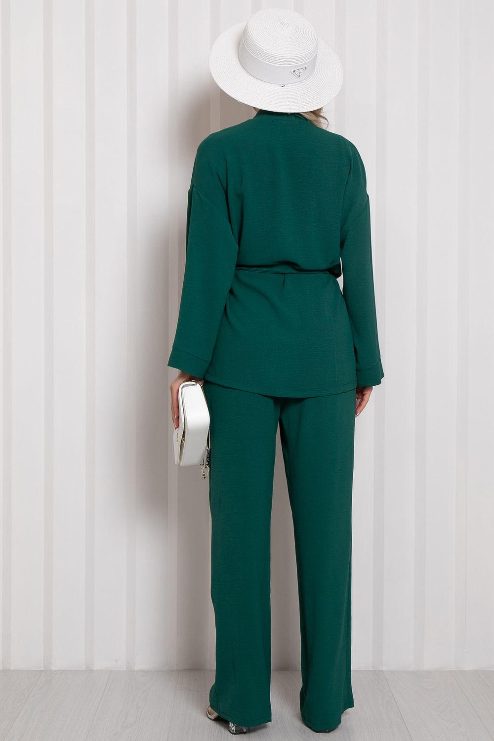 Костюм брючный Сингапур  (зеленый) К11-89 Nikol