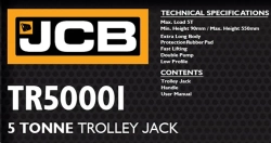 Домкрат подкатной гидравлический 5т JCB JCB-TR50001