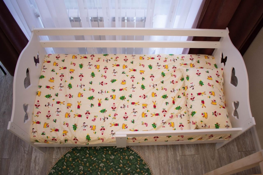 Кровать детская "Бабочка-Малютка" белая, 160*80 см.