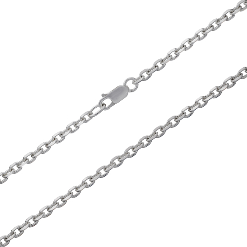 Цепь из серебра/Якорь/Родий