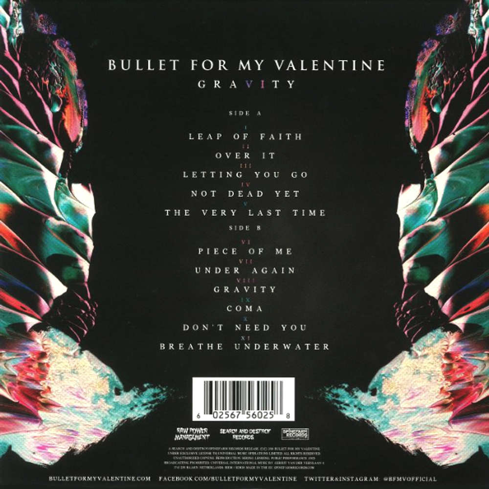 Bullet For My Valentine / Gravity (Clear Pink Vinyl)(LP)