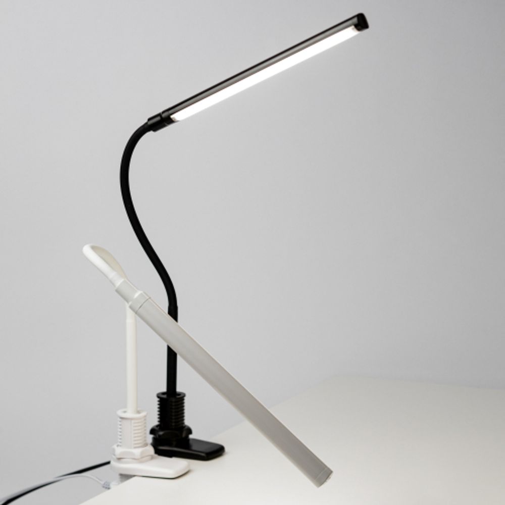 Настольный светильник ЭРА NLED-509-8W-BK светодиодный на струбцине черный | Светодиодные настольные лампы
