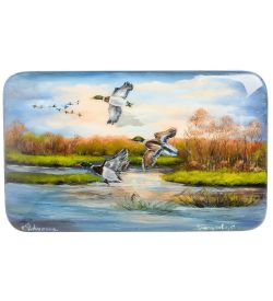 Народные промыслы ШК-10/ 35 Шкатулка «Утки на озере»