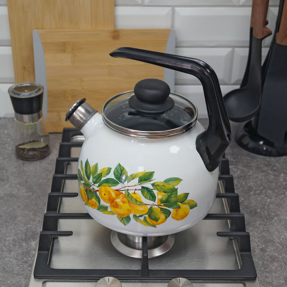 Чайник 3л со свистком "Грушевый сад"