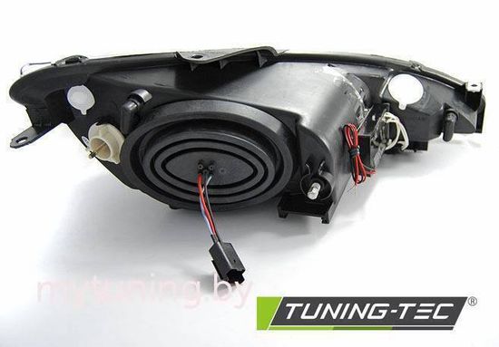 Передние фары black angel eyes CCFL для Peugeot 206