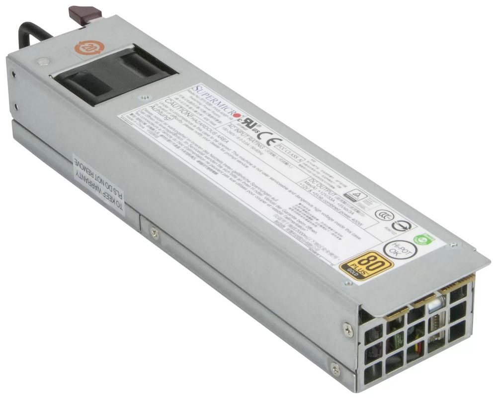 Блок питания Supermicro PWS-406P-1R 400 Вт 24-pin 100-240 В совместим для замены с SSG-5018A-AR12L