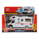 Модель ин. мет. "Дом на колёсах" 17см, двери, коробка 1020-R (Технопарк)