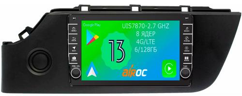 Магнитола для KIA Rio 4, Rio X-Line 2020-2022 - Airoc AB-2324 (кнопки и крутилки), Android 13, Быстрая, SIM-слот, CarPlay