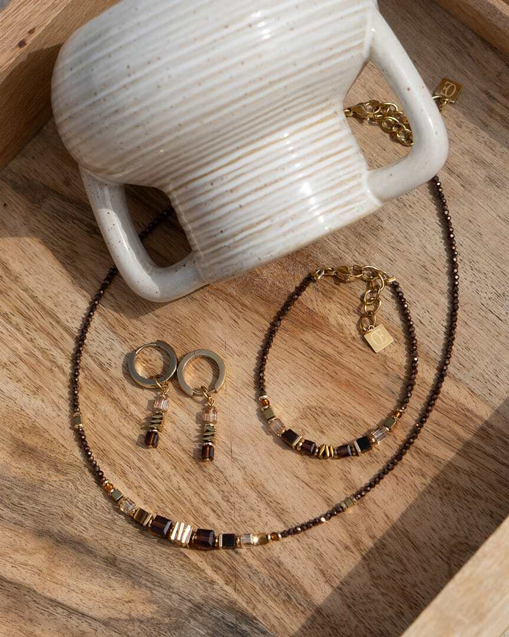 Браслет Coeur de Lion Brown-Gold 3044/30-1116