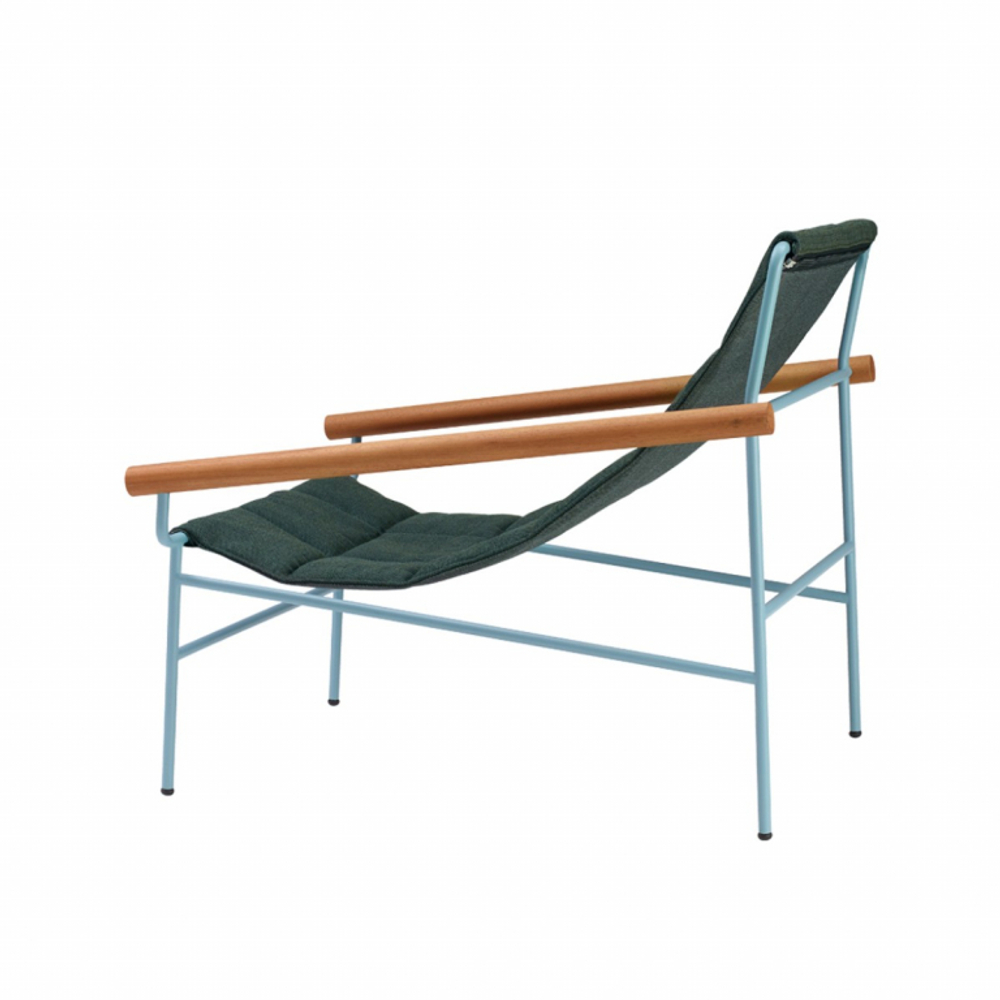 Кресло лаунж металлическое Scab Design Dress Code Glam Outdoor, голубой, черный