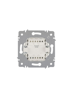 Выключатель 2-кл. СП Accent 6-104-01 10А IP20 250В AL/CU бел. Intro Б0063452
