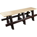 Скамейка 120х42мм (бежево-коричневый)