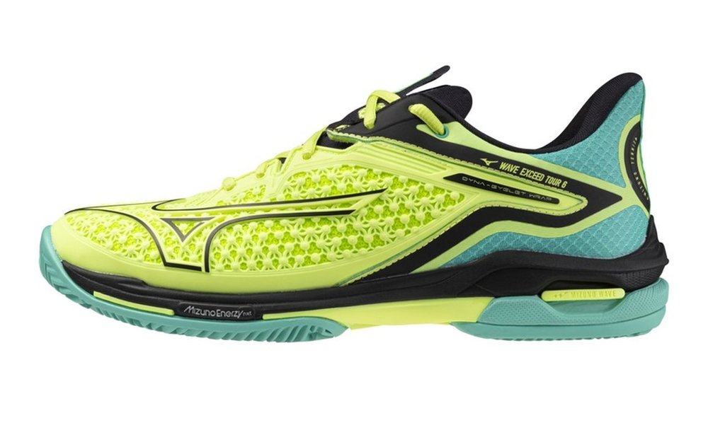 Теннисные кроссовки Mizuno Wave Exceed Tour 6 CC - Green Yellow