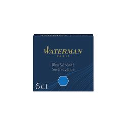 Мини картриджи Waterman синие (S0110950)
